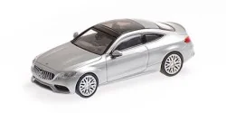 Minichamps 870037024 Mercedes AMG C63 coupé 2015, gris aragent Busch véhicule Busch_870037024 - 1