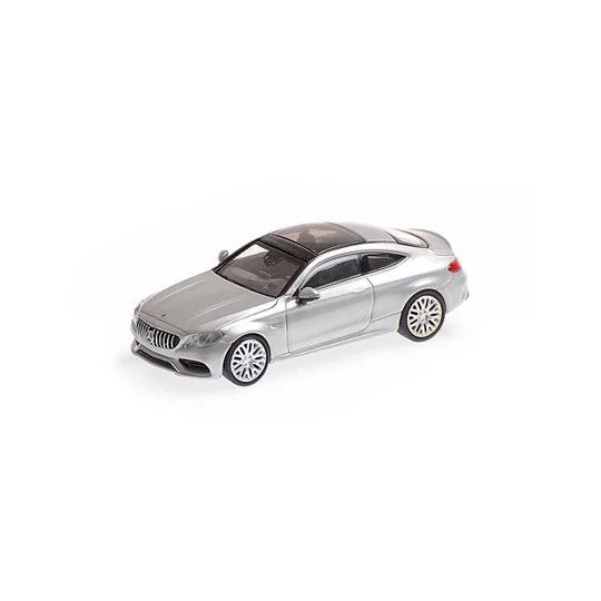 Busch_870037024-Minichamps 870037024 Mercedes AMG C63 coupe 2015, silver gray