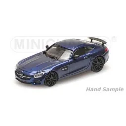 Minichamps 870037124 Mercedes AMG GT S 2015, bleu métal Busch véhicule Busch_870037124 - 1