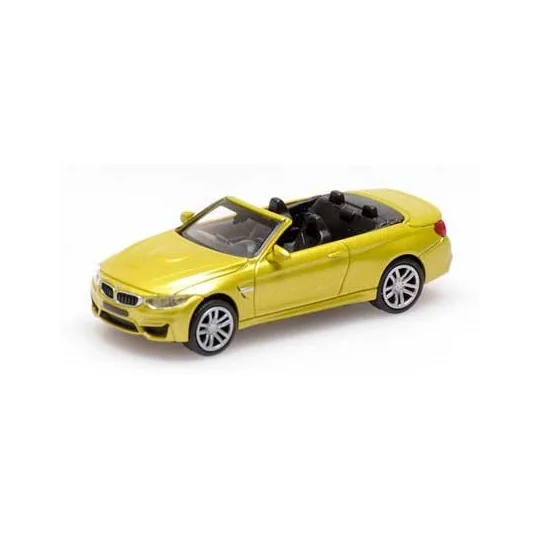 Busch_870027234-Minichamps 870027234 BMW M4 cabriolet 2015, jaune métal