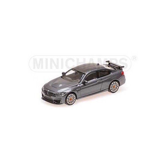 Busch_870027107-Minichamps 870027107 BMW M4 GTS 2016, noir métal / toit carbone / jantes orange