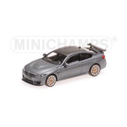 Minichamps 870027100 BMW M4 GTS 2016, gris mat / toit carbone / jantes orange Busch véhicule Busch_870027100 - 1