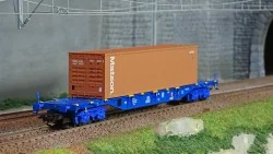 Marklin 47136 Wagon porte-conteneurs type Sgnss, T.R.W., chargé conteneur 40 pieds Marklin Marklin_47136 - 1