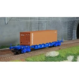 Marklin 47136 Container wagon type Sgnss, TRW , loaded with a 40-fo...