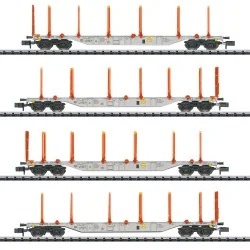MiniTrix 18710 Set de 3 wagons-porteurs KLV type Sgns, AAE Cargo AG, échelle N Trix Trix_18710 - 1