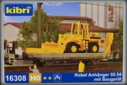 Kibri 16308 Chargeur sur wagon plat à essieux Kibri Kibri_16308 - 1