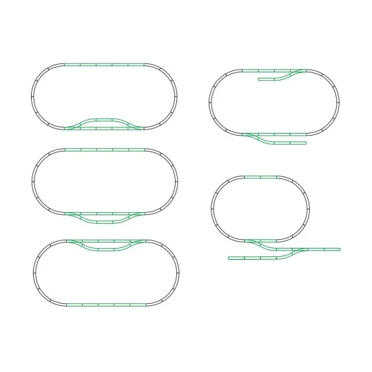 LGB_19902-LGB 19902 Track set with turnout for station