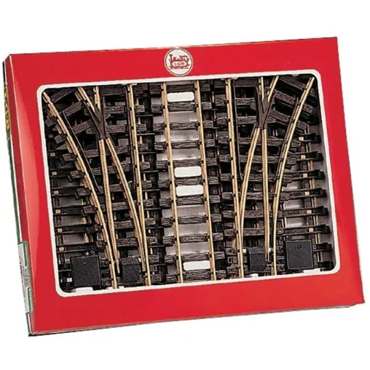 LGB_19902-LGB 19902 Coffret de voies avec aiguillage pour gare