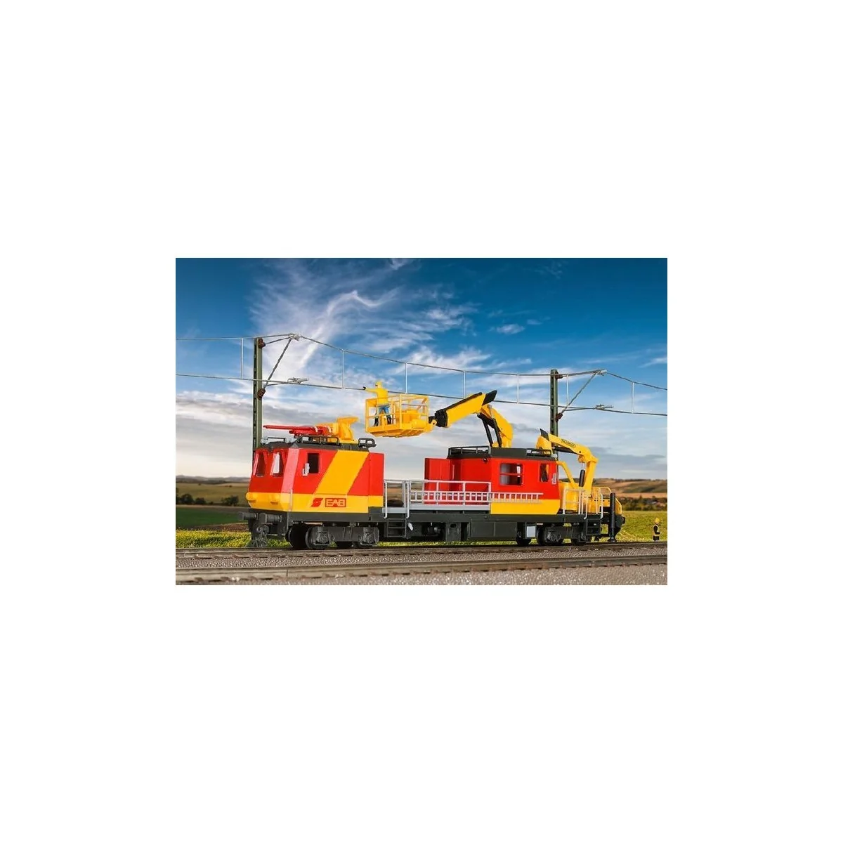 Kibri 16080 Locomotive for catenary repair Plasser & Theurer, MTW 1... Kibri 16080 Locomotive for catenary repair Plasser & Theurer, MTW 1...