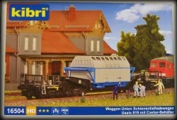 Kibri 16504 Wagon de transport de charge lourde, avec chargement Kibri Kibri_16504 - 1