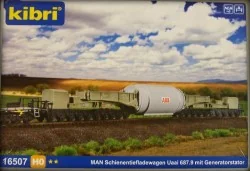 Kibri 16507 Wagon de transport de charge lourde, avec générateur Kibri Kibri_16507 - 1