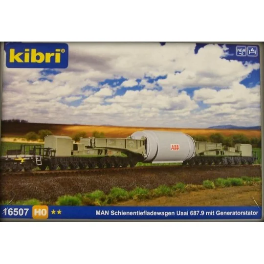 Kibri 16507 Heavy-duty transport wagon with generator - Kibri - Kib... Kibri_16507-Kibri 16507 Heavy-duty transport wagon with generator - Kibri_16507