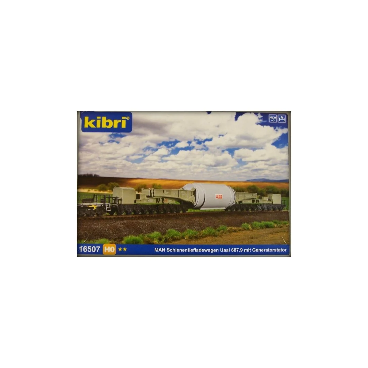 Kibri 16507 Heavy-duty transport wagon with generator - Kibri - Kib... Kibri 16507 Heavy-duty transport wagon with generator - Kibri - Kib...