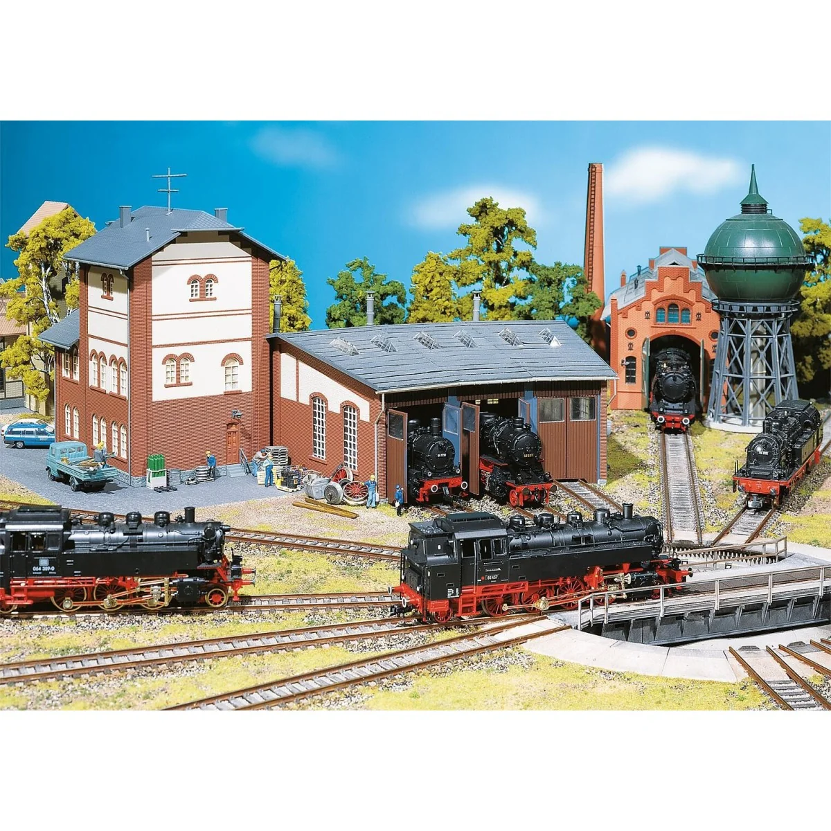 Faller 120176 Model Kit, Locomotive Roundhouse, 3 slots - Faller_12...