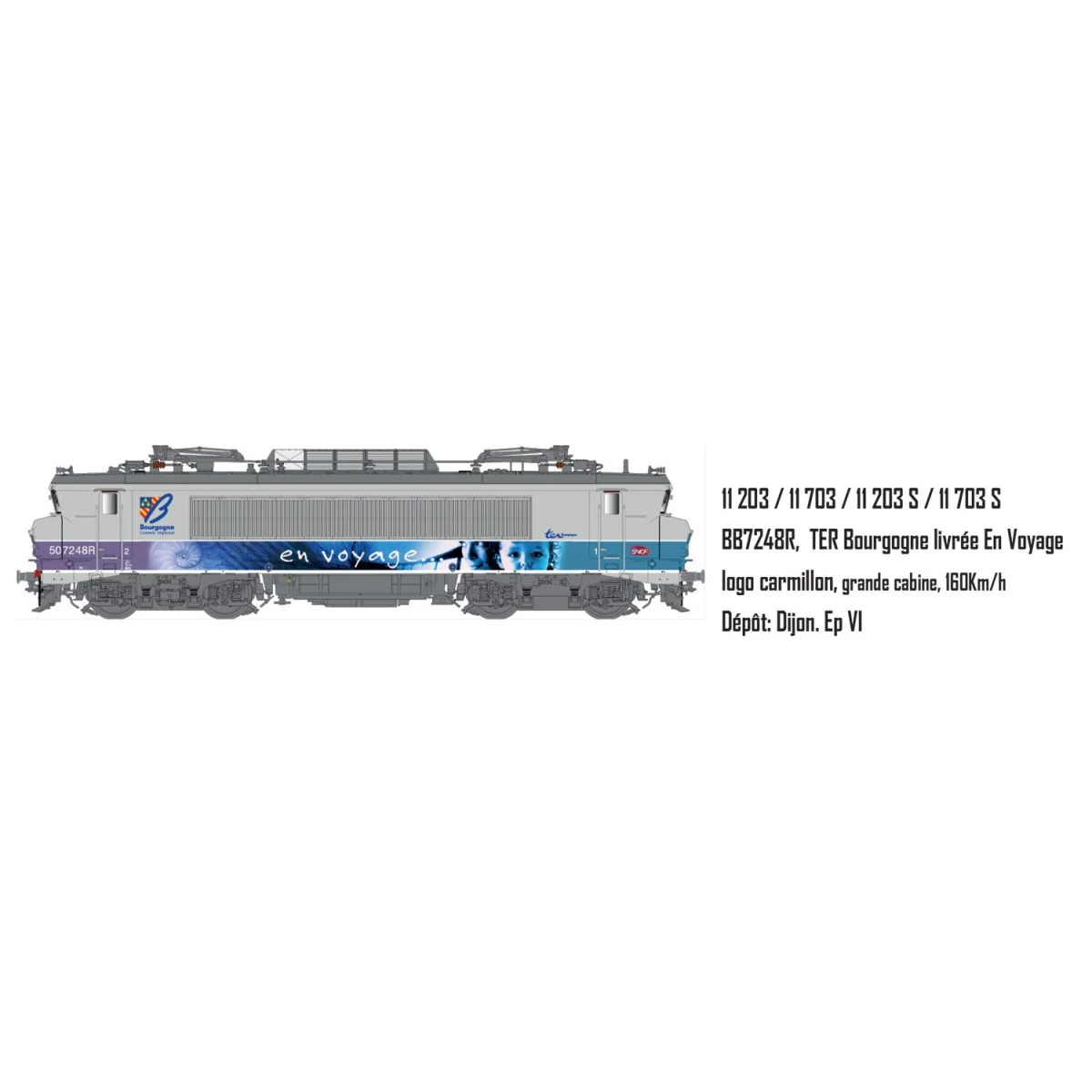 LS Models 11203S BB 7248R electric locomotive, SNCF, TER Bourgogne,... LS Models 11203S BB 7248R electric locomotive, SNCF, TER Bourgogne,...