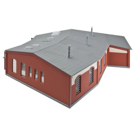 Faller_120176-Faller 120176 Model Kit, Locomotive Roundhouse, 3 slots