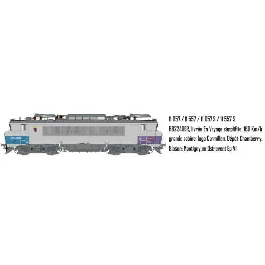 Lsm_11057-LS Models 11057 Locomotive électrique BB 22400R, SNCF, En Voyage simplifiée, blason Montigny en Ostrevent, Chambéry