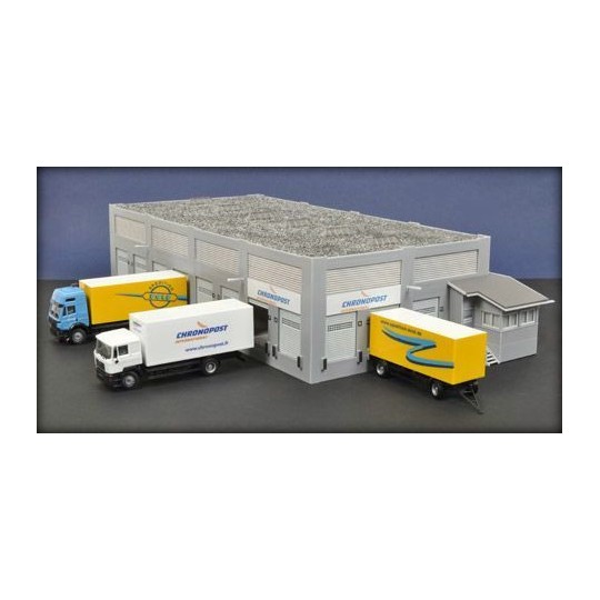 Faller 190247 Model Kit, "Chronopost" Logistics Center - Faller - F... Faller_190247-Faller 190247 Model Kit, "Chronopost" Logistics Center - Faller_190247