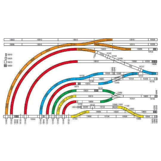 LGB_16050-LGB 16050 Right-hand electric turnout R3, 22.5°, 440mm