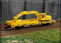 Kibri 26250 Flat wagon, with excavator - Kibri - Kibri_26250