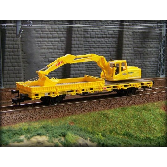 Kibri 26250 Flat wagon, with excavator - Kibri - Kibri_26250 Kibri_26250-Kibri 26250 Flat wagon, with excavator - Kibri_26250