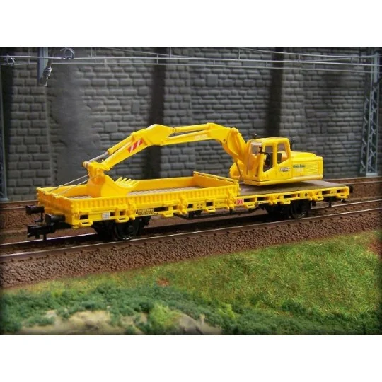 Kibri 26250 Flat wagon, with excavator - Kibri_26250 Kibri_26250-Kibri 26250 Flat wagon, with excavator - Kibri_26250