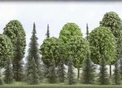 Busch 6490 Assortment of 35 Mixed Trees - Busch - Busch_6490