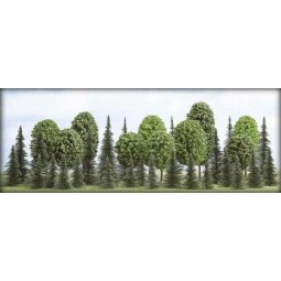 Busch 6490 Assortment of 35 Mixed Trees - Busch_6490