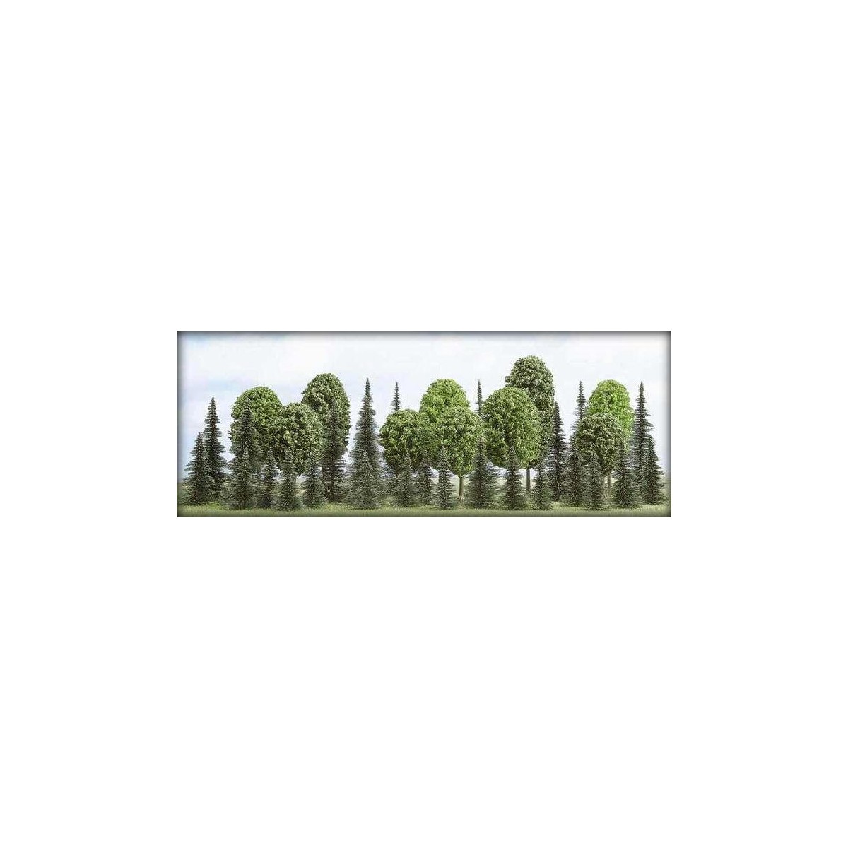 Busch 6490 Assortiment de 35 arbres mélangés Busch Busch_6490 - 1