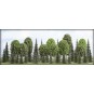 Busch_6490-Busch 6490 Assortment of 35 Mixed Trees - Busch_6490