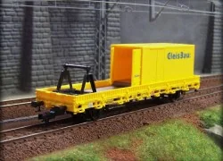 Kibri 26264 Flat axle workshop wagon with container - Kibri - Kibri...