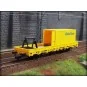 Kibri_26264-Kibri 26264 Flat axle workshop wagon with container - Kibri_26264