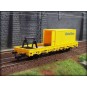 Kibri_26264-Kibri 26264 Flat axle workshop wagon with container