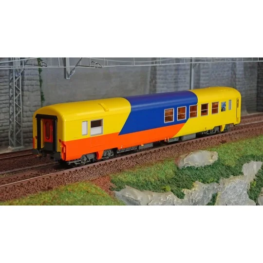 Lsm_40155-LS Models 40155 Voiture voyageur SR "Espace qualité", SNCF, Jaune / Bleu / Orange