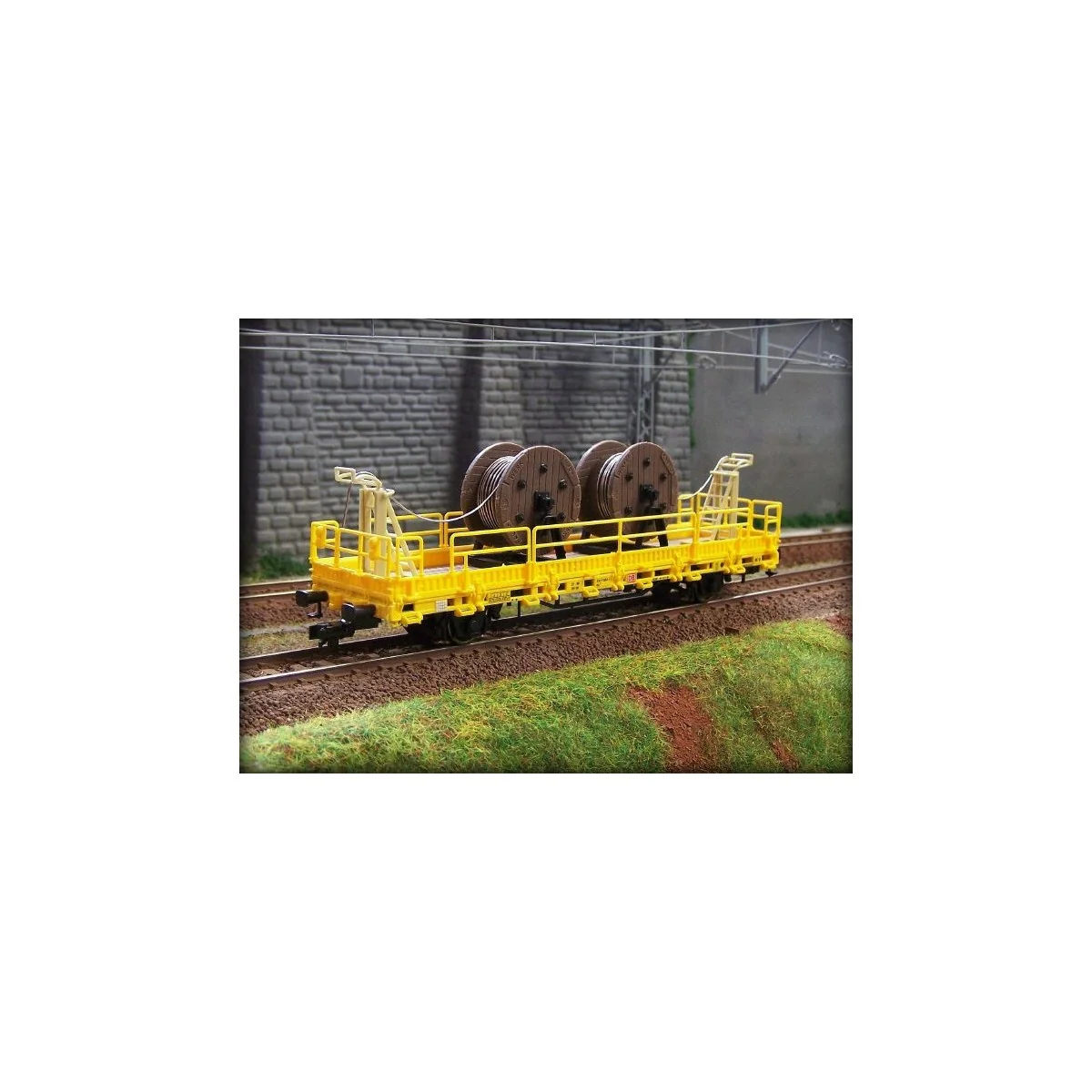 Kibri 26266 Flat wagon with cable carrier axles, with reel - Kibri_...