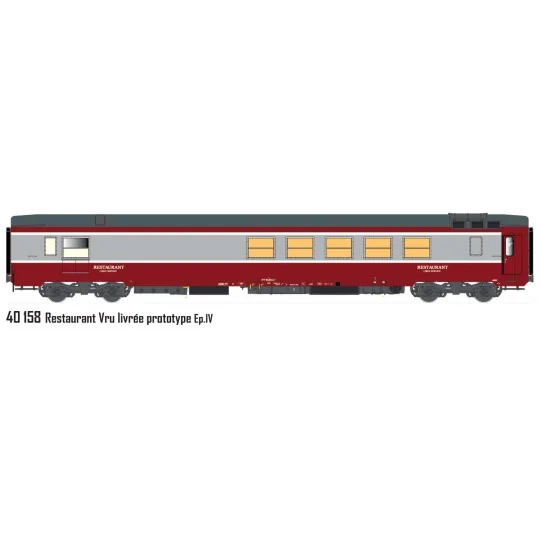 Lsm_40158-LS Models 40158 Vru Restaurant Car, delivered as a prototype self-service vehicle, SNCF