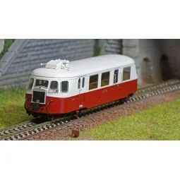 Ree Modeles VM006.S Billard A80 D railcar of the CFD No. 316, Red/P...