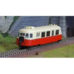 Ree Modeles VM008 Autorail Billard A80 D des CFDT N°511, Rouge/Crème, 1 Phare Ree Modeles VM-008 - 1