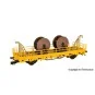 Kibri 26266 Flat wagon with cable carrier axles, with reel - Kibri_... Kibri_26266-Kibri 26266 Flat wagon with cable carrier axles, with reel - Kibri_26266