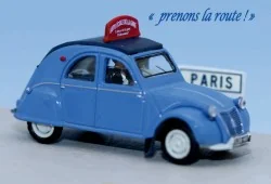 SAI 1606 Citroën 2 CV AZLP auto école de la gare, avec 2 personnages Sai Sai_1606 - 1