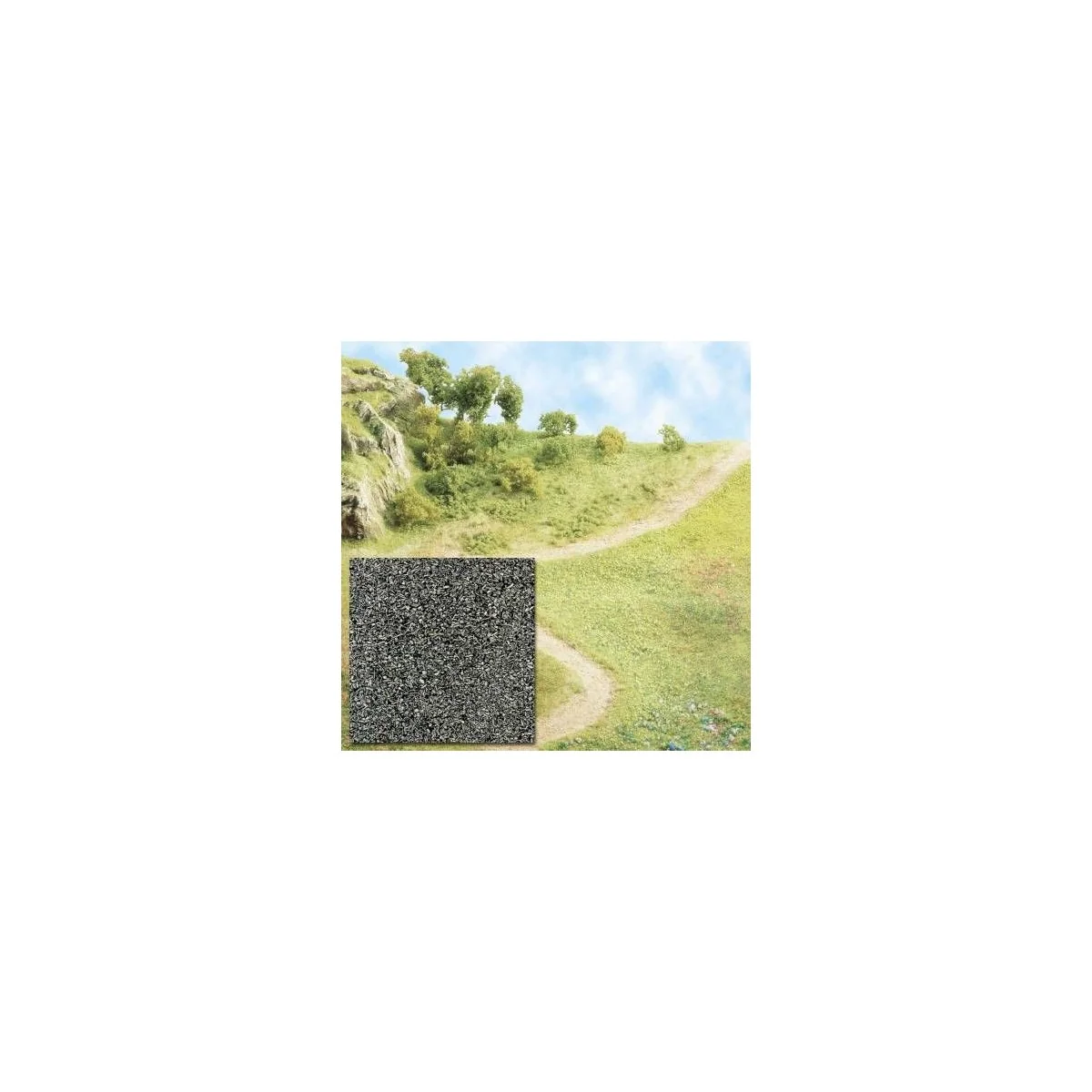 Busch 7057 Litter Powder, Dark Green Flock - Busch - Busch_7057