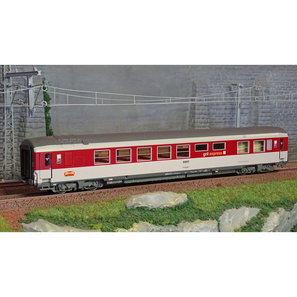 LS Models PI9713 Corail Grill Express Coach, Framed Logo, SNCF, Pal...