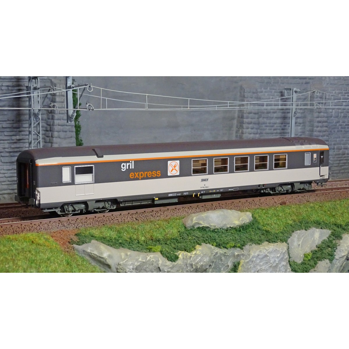 LS Models 40156.2 Corail Coach, Grill Express, Framed Logo, SNCF - ...