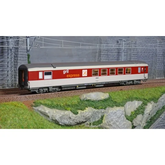 Lsm_40153-LS Models 40153 Grill Express coach, Corail livery, red/metallic grey, SNCF, framed logo