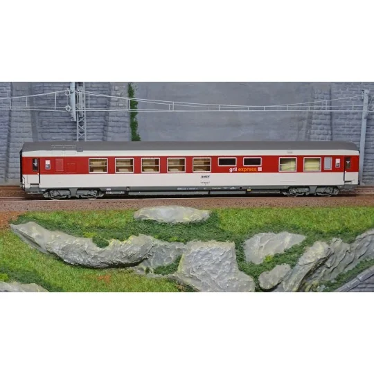 Lsm_40153-LS Models 40153 Grill Express coach, Corail livery, red/metallic grey, SNCF, framed logo