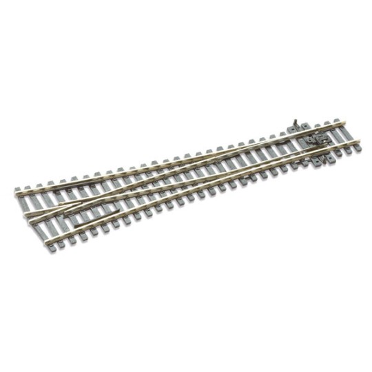 Peco_SL-E98-Peco SLE98 Symmetrical Y-shaped electrofrog turnout 220mm 12° R 1828mm Streamline code 100