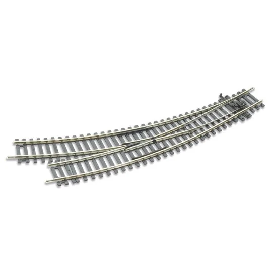 Peco_ST-244-Peco ST244 Right-hand curved turnout 11.25° R2 438 & R3 505mm Setrack code 100