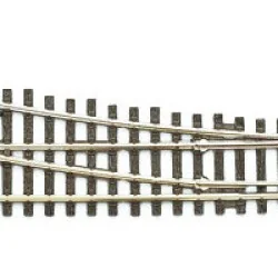 Peco SLE91 Aiguillage droit à droite electrofrog 185mm R 610mm Streamline code 100 Peco Peco_SL-E91 - 1