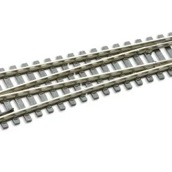 Peco SLE89 Aiguillage droit à gauche electrofrog 258mm R 1524mm Streamline code 100 Peco Peco_SL-E89 - 1