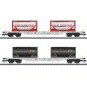 Marklin_47137-Marklin 47137 Set de 2 wagons portes conteneurs Sgns, AAE, chargés conteneurs citerne 20'